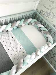 Braided Crib Bumper Baby Cribs Crib Bumper Baby Room Decor