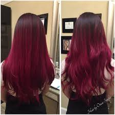 Hot Pink Balayage Pink Hair Dark Pink Hair Hair Highlights