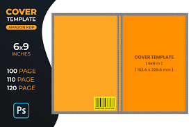Your cover won't look silly on any reader independently from book cover size; Psd Cover Template 6x9in For Amazon Kdp Graphic By Medelwardi Creative Fabrica