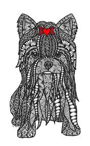 Ships from and sold by amazon.com. Zentangle Yorkshire Terrier Zentangle Patterns Dog Coloring Page Zentangle