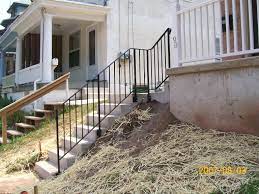 Mounted On Side Of Steps For Narrow Stair Cases Outdoor Handrail Exterior Handrail Outdoor Stairs