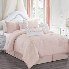 8 Piece Teresa Blush Comforter Set Walmart Com Comforter Sets Luxury Comforter Sets King Comforter Sets