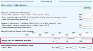 Les dates limites de déclaration de revenus ont été fixées selon votre lieux de résidence. Cotisations Syndicales Impot 2021 Case Ou Declarer Sa Cotisation 2020