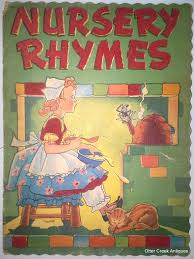 Nursery Rhymes 1942 Mary Alice Stoddard Vintage Whitman Publishing Children S Book By Otte Nursery Rhymes Vintage Children S Books Publishing Childrens Books