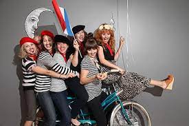 French birthday party decorations, paris theme french backdrop, oh la la black and white stripes banner, any event bbd0046. Bon Voyage Party
