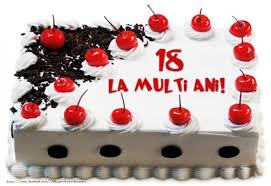 Îţi mulţumesc că ai avut grijă de mine cu atâta atenţie. Tort 18 Ani La Multi Ani Mesajeurarifelicitari Com