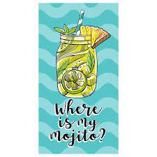 Maybe you would like to learn more about one of these? Where Is My Mojito Microfiber Towel Nautical Shop Milan