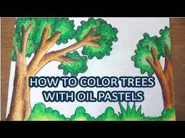 Teknik pertama yang bisa digunakan adalah gradasi. Cara Mewarnai Pohon Menggunakan Crayon How To Color Trees With Oil Pastels Youtube