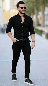 Best Tucked In Shirt Outfits Fashions Nowadays In 2020 Black Outfit Men Mens Fashion Casual Outfits Ootd Men Outfits
