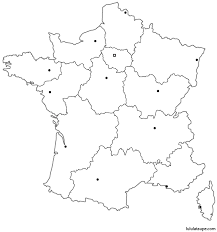 La carte de la france avec ses villes. Carte Vierge Des 13 Nouvelles Regions De France A Imprimer Lulu La Taupe Jeux Gratuits Pour Enfants