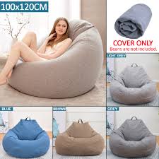 The microsuede cover resists tears and punctures while a double zipper design. Dongxi Luxury Large Bean Bag Chair Sofa Cover Indoor Outdoor Game Seat Beanbag Adults Shopee Philippines