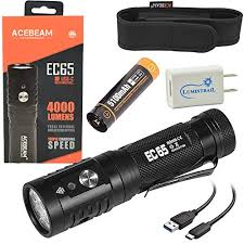 Rechargeable flashlights solve that pesky there are hundreds of rechargeable flashlights on the market today. Acebeam Ec65 Rechargeable Flashlight 4000 Lumens Led Light Bundle With A Lumintrail Usb Wall Plug Buy Online In Bahamas At Bahamas Desertcart Com Productid 76338833