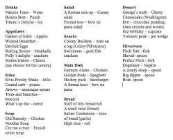You provide a menu with the foods and drinks all given different… Pin On Program Ideas