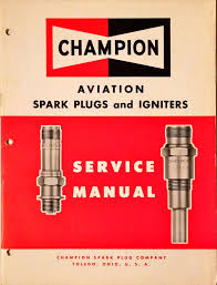Champion Aviation Spark Plugs And Igniters Service Manual