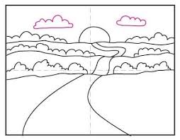 How to draw a sunset. How To Draw A Sunset Art Projects For Kids