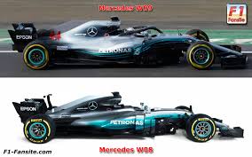 Mercedes W08 Vs Mercedes W09 Side View Mercedes Car Mercedes Amg