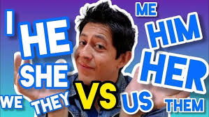 ME, HIM, HER, US, THEM en inglés