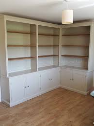 Casework specialties build and installed a bookcase with cabinets for. Edmunds Painted Corner Library Bookcase Edmunds Clarke Furniture