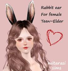 Come in two versions, either with one floppy ear or no floppy ear. Rabbit Ears By Mitarasi Sims 3 Downloads Cc Caboodle Sims Sims 3 Sims 4 Anime