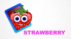 Strawberry Fruits Pre School Learn Spelling Videos For Kids Youtube