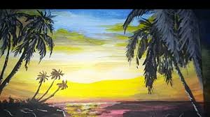 Hutan tropis pula flores tampak detail dan eksotik dalam genggaman abdullah. Lukisan Pemandangan Senja Di Pantai Sunset Painting Youtube