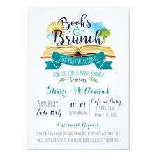 Books And Brunch Baby Shower Invitation Blue Zazzle Com In 2020 Baby Shower Invitations Baby Shower Brunch Baby Shower Book