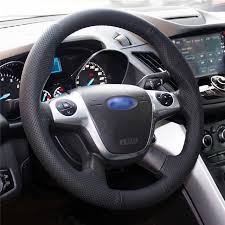 Artificial Black Leather Car Steering Wheel Cover For Ford Focus 3 2012 2014 Kuga Escape 2013 2016 Buy At A Low Prices On Joom E Commerce Platform
