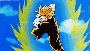Discover and share the best gifs on tenor. Super Saiyan Goku Vs Perfect Cell Gif On Imgur