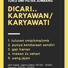 Diutamakan memiliki kendaraan pribadi dan memiliki sim aktif; Lowongankerjajombang2018 Instagram Posts Photos And Videos Picuki Com