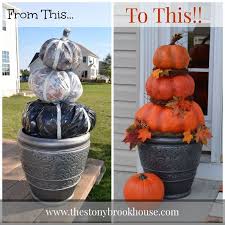 Check out our outdoor fall decorations selection for the very best in unique or custom, handmade pieces from our ornaments & accents shops. Cheap Easy Diy Outdoor Pumpkins Fall Crafts Diy Fall Decor Diy Fall Decorations Porch