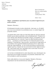 Lettre De Motivation Agent De Proprete Urbaine Modele De Lettre