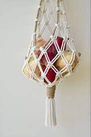 Excited To Share The Latest Addition To My Etsy Shop Macrame Hanging Basket Hanging Fruit Basket Veg Macrame Patterns Hanging Fruit Baskets Macrame Hanging