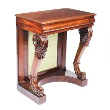 Antique Victorian Flame Mahogany Console Hall Table C 1860 19th Century Victorian Console Tables Hall Table Mahogany
