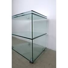 Bring a tv into any room with a versatile tv stand or cabinet. Vintage Glass Tv Stand On Wheels Germany 1970s Design Market