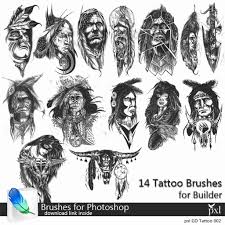 Native indian tattoo designs can include a variety of native indian symbols. Second Life Marketplace Pxl Indian Photoshop Abr File Tattoo Design Brushes Full Perm For Creators