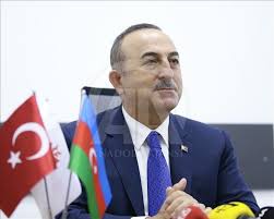Dışişleri bakanı mevlüt çavuşoğlu, kıbrıs barış harekatı'nın 47. Disisleri Bakani Mevlut Cavusoglu Azerbaycan Da Anadolu Ajansi