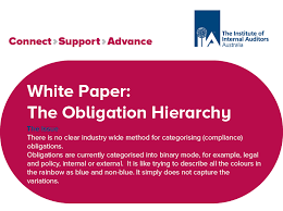 I feel an obligation to help them.. Iia Australia On Twitter New White Paper Alert The Obligation Hierarchy There Is No Clear Industry Wide Method For Categorising Compliance Obligations The Purpose Of This Is To Provide A Bias Free Framework For