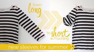 How To Shorten Long Sleeves And Add Ruching On Short Sleeves Kids Clothes Patterns Long Sleeve Tees Cool Kids Clothes