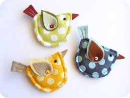 items similar to fabric and felt bird brooch polka dot yellow blue or green bird brooch on aplike desenleri cuzdanlar canta