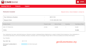 Kad kredit cimb cash rebate platinum mastercard menawarkan ganjaran rebat tunai yang sangat menarik untuk setiap perbelanjaan anda tanpa had. Cara Redeem Point Cimb Credit Card Online Genkimomma My