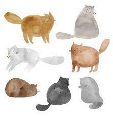 Download Cats Cats Cats I Love Cats Watercolor Cat Cat Art Easy Watercolor Art