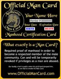 And at least 4 free project tutorials in your inbox. Man Card Definition
