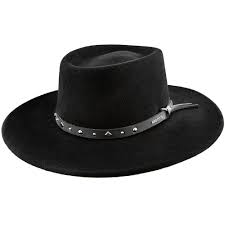 Lowest Price On Black Hawk Stetson Felt Crushable Gambler Hat Swbkhk Gambler Hat Black Cowboy Hat Cowgirl Hats