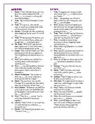 Discover and share crossword quotes. The Great Gatsby Completing Characters Quotations Crossword Fun