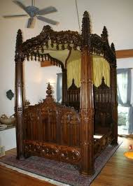 Gothic Revival Bed Gothic Bedroom Furniture Victorian Style Furniture Gothic Decor Bedroom