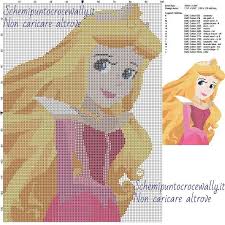 Principessa Aurora Disney Schemi Gratis Disney A Punto Croce 100x138 15 Colori Schemi Punto Croce Gratis Motivo Per Punto Croce Principessa Aurora
