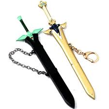 The swords we offer are perfect for expert and amateur users alike and are an ideal sword for martial arts practice which requires a live blade, for example, iado, battodo, or kenjutsu. Fast Ship Anime Sword Art Online Key Chain Sao Swords Metal Kirigaya Kazuto Kirito Excalibu Asuna Elucidator Scabbard Keychains From Onlyonesun 3 88 Dhgate Com