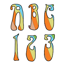 Hippie Alphabet Vector Png Transparent Svg Onlygfx Com