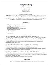 Hr Coordinator Resume Template Best Design Tips Myperfectresume