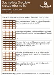 Use The Chocolate Bar Templates To Work Out The Answers To The Maths Problems Suitable For Primary School Children Aged Life Skills Lessons Math Home Teaching
